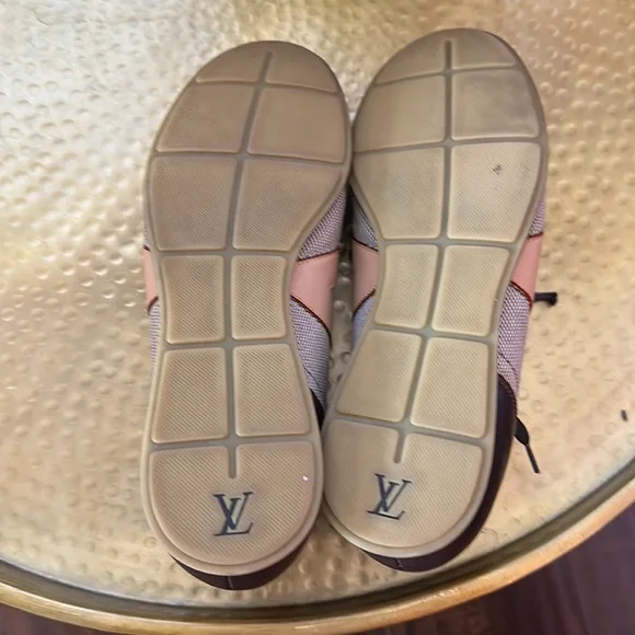 Authentic Vintage Louis Vuitton Leather Printed Sneakers - Picture 9 of 10